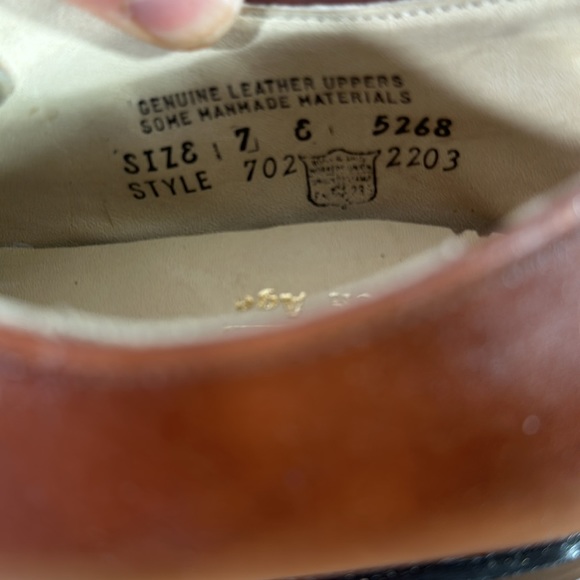 Vintage Safto Pedics by Iron Age MEN 7 BROWN LEATHER STEEL TOE OXFORD work shoes main image 9